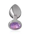 INTENSE PLUG ANAL METAL CON CRISTAL VIOLETA TALLA M