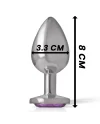 INTENSE PLUG ANAL METAL CON CRISTAL VIOLETA TALLA M