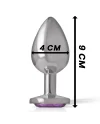 INTENSE PLUG ANAL METAL CON CRISTAL VIOLETA TALLA L