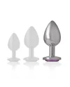 INTENSE PLUG ANAL METAL CON CRISTAL VIOLETA TALLA L