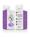 INTENSE PLUG ANAL METAL CON CRISTAL VIOLETA TALLA L