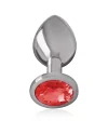 INTENSE PLUG ANAL METAL CON CRISTAL ROJO TALLA M