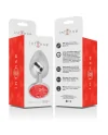 INTENSE PLUG ANAL METAL CON CRISTAL ROJO TALLA L