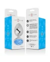 INTENSE PLUG ANAL METAL CON CRISTAL AZUL TALLA L