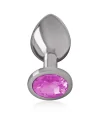 INTENSE PLUG ANAL METAL CON CRISTAL ROSA TALLA L