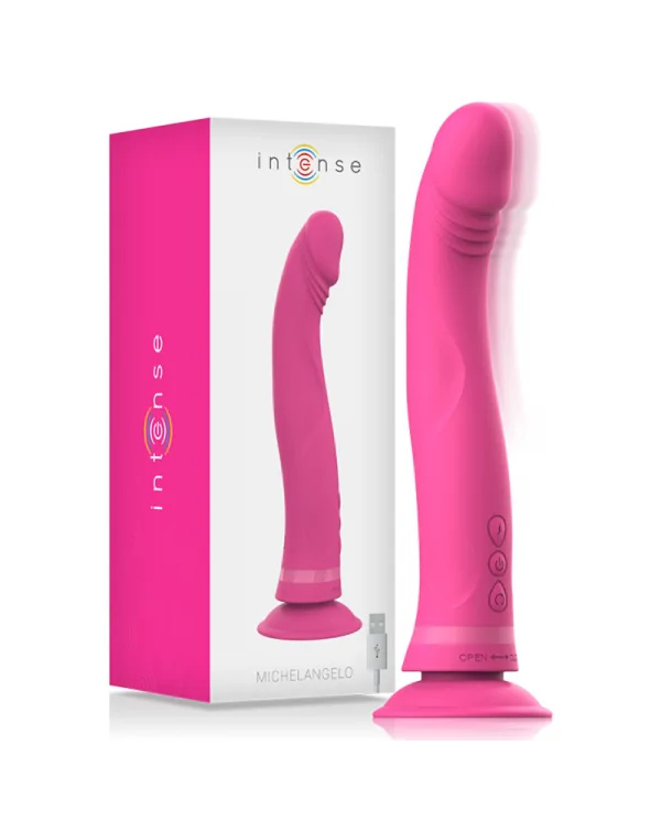 INTENSE MICHELANGELO DILDO VIBRADOR SILICONA ROSA