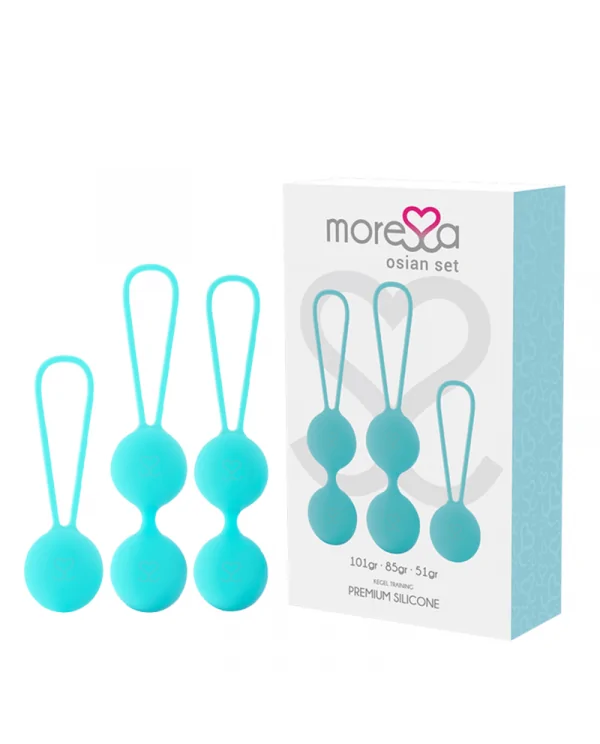 MORESSA OSIAN SET PREMIUM SILICONA TURQUESA