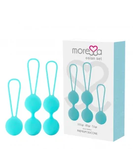 MORESSA OSIAN SET PREMIUM SILICONA TURQUESA