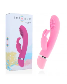 INTENSE SUSY VIBRADOR OSCILANTE SILICON RABBIT ROSA