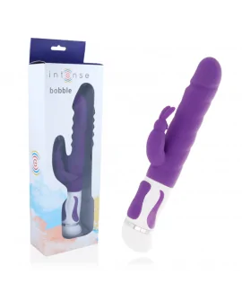 INTENSE BOBBLE VIBRADOR ROTADOR SILICONA LILA