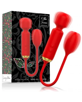 MIA - TOSCANA DOUBLE PLEASURE WAND + HUEVO VIBRADOR