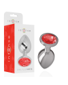 INTENSE PLUG ANAL METAL CON CRISTAL ROJO TALLA M