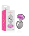 INTENSE PLUG ANAL METAL CON CRISTAL ROSA TALLA L