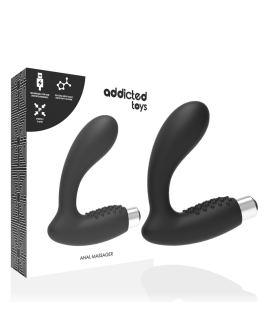 ADDICTED TOYS VIBRADOR PROSTÁTICO RECARGABLE NEGRO