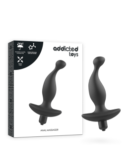 ADDICTED TOYS MASAJEADOR ANAL CON VIBRACIÓN NEGRO