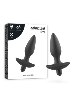 ADDICTED TOYS MASAJEADOR PLUG ANAL CON VIBRACIÓN NEGRO