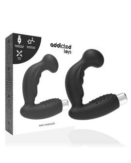 ADDICTED TOYS VIBRADOR PROSTÁTICO RECARGABLE NEGRO