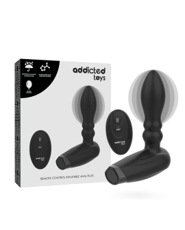 ADDICTED TOYS PLUG INFLABLE CONTROL REMOTO 10 MODOS DE VIBRACION