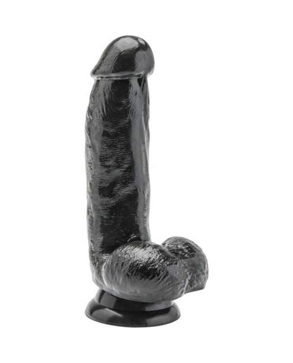 GET REAL DILDO 12 CM CON TESTICULOS NEGRO