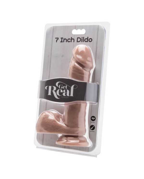 GET REAL DILDO 18 CM CON TESTICULOS NATURAL