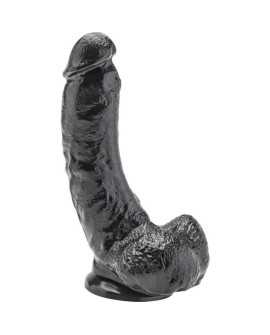 GET REAL - DILDO 20,5 CM CON TESTICULOS NEGRO