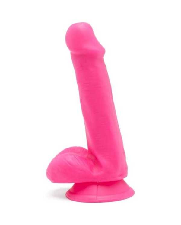 GET REAL HAPPY DICKS DILDO 12 CM CON TESTICULOS ROSA