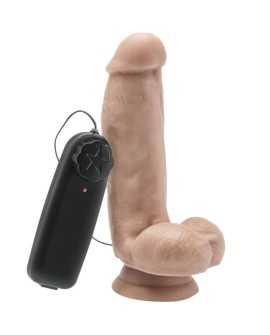 GET REAL - DILDO 12 CM CON TESTICULOS VIBRADOR NATURAL