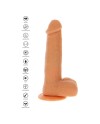 GET REAL DILDO VIBRADOR CON BOLAS GIRATORIAS NATURAL