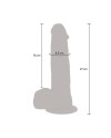 GET REAL DILDO VIBRADOR CON BOLAS GIRATORIAS NATURAL