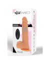 GET REAL DILDO VIBRADOR CON BOLAS GIRATORIAS NATURAL