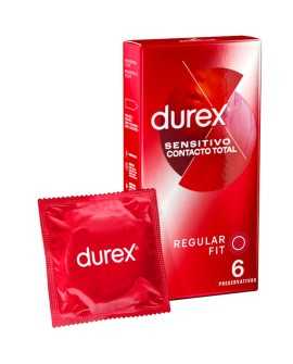 DUREX SENSITIVO CONTACTO TOTAL 6 UDS