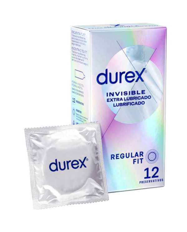 DUREX INVISIBLE EXTRA LUBRICADO 12 UDS