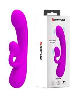 PRETTY LOVE - VIBRADOR Y SUCCIONADOR DE CLITORIS SILICONA MORADO