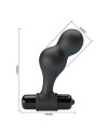 MR PLAY PLUG ANAL VIBRADOR DE SILICONA NEGRO