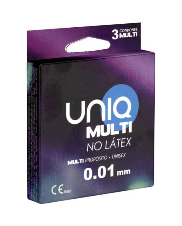 UNIQ MULTI PRESERVATIVOS SIN LATEX 3 UNIDADES