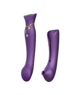 ZOLO - QUEEN SET PULSE WAVE CLIT STIM MORADO