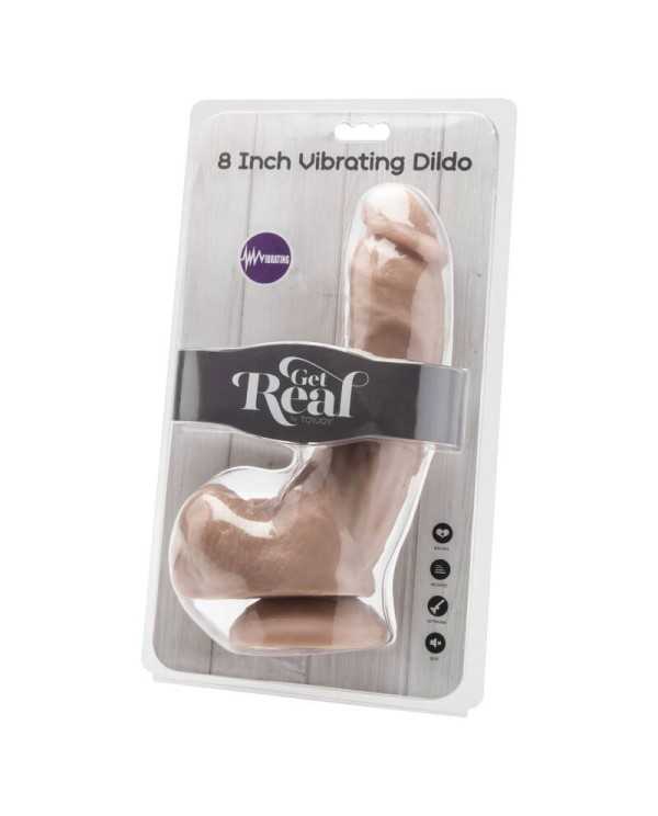 GET REAL DILDO 205 CM CON TESTICULOS VIBRADOR NATURAL