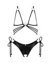 OBSESSIVE CORDELLIS SET SUJETADOR Y TANGA SIN COPAS TALLA UNICA