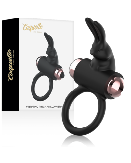 COQUETTE CHIC DESIRE COCK RING ANILLO VIBRADOR NEGRO / GOLD