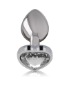 INTENSE PLUG ANAL METAL ALUMINIO CORAZoN BLANCO TALLA S