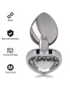 INTENSE PLUG ANAL METAL ALUMINIO CORAZoN BLANCO TALLA M