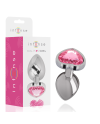 INTENSE PLUG ANAL METAL ALUMINIO CORAZoN ROSA TALLA L