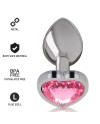 INTENSE PLUG ANAL METAL ALUMINIO CORAZoN ROSA TALLA L