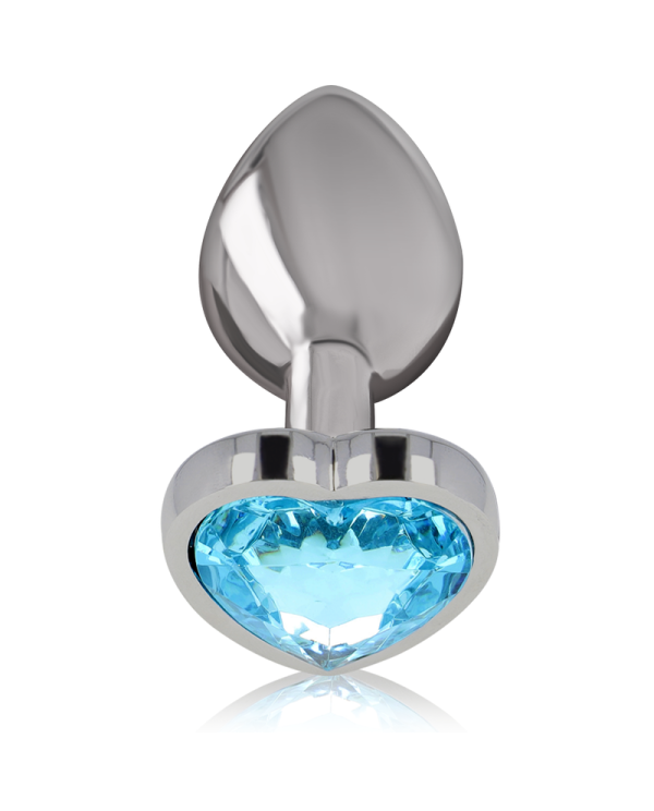 INTENSE PLUG ANAL METAL ALUMINIO CORAZoN AZUL TALLA L