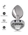 INTENSE PLUG ANAL METAL ALUMINIO CORAZoN BLANCO TALLA L