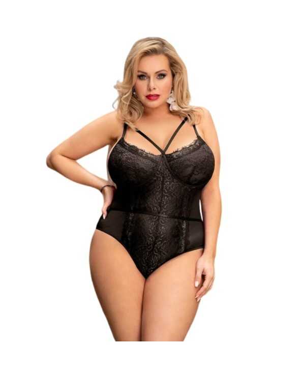 QUEEN LINGERIE TEDDY ENCAJE NEGRO S M