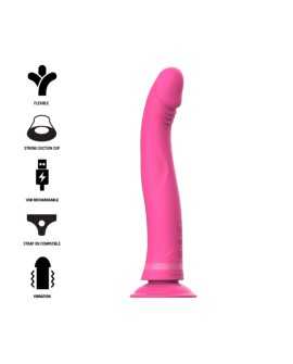 INTENSE - MICHELANGELO DILDO VIBRADOR SILICONA ROSA