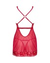 OBSESSIVE LACELOVE BABYDOLL TANGA ROJO XS S