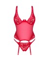 OBSESSIVE LACELOVE CORSET ROJO XS S