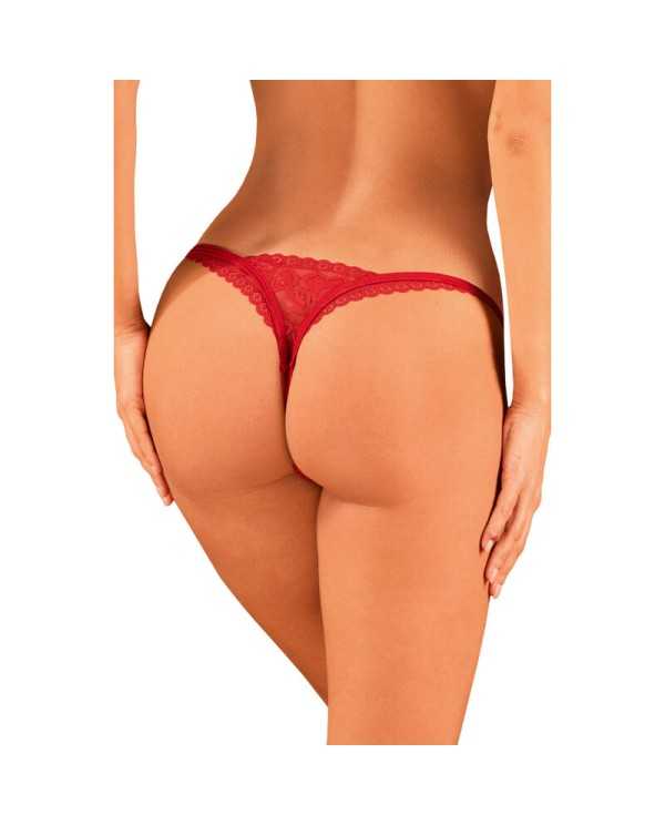 OBSESSIVE LACELOVE TANGA ROJO XS S